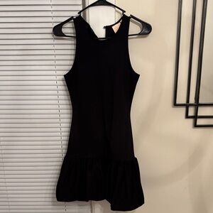 Good Luck Gem Sleeveless Black Mini Dress